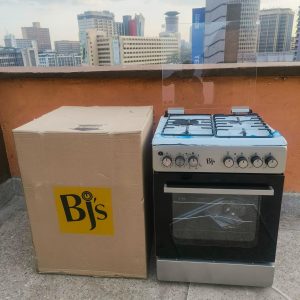 BJS SILVER (INOX) 60x60 3+1 Electric/Gas Cooker - W/ Turbo Fan - Oven 60L Capacity