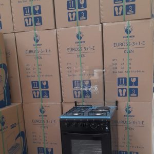 50×55 Euroken 3+1 standing cooker with electric oven cooker