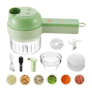 Portable gatling vegetable chopper
