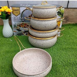 9pcs kitchen  Granite coated cookware set