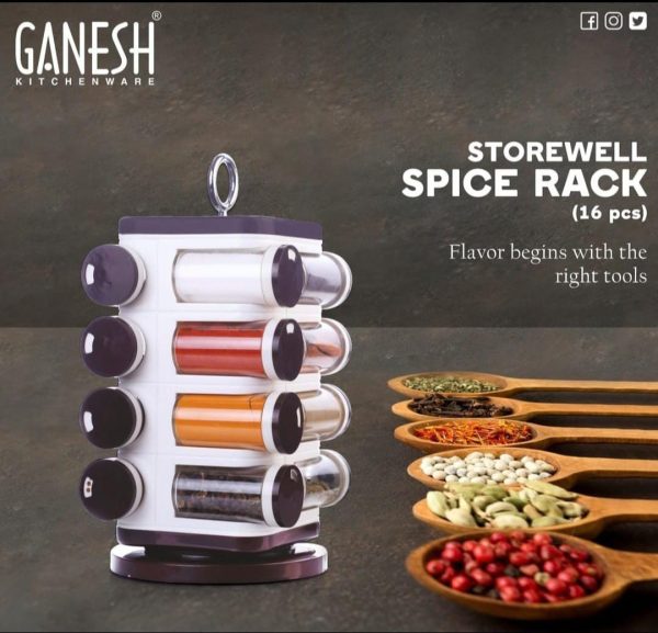 Revolving Spice Rack Tower Set