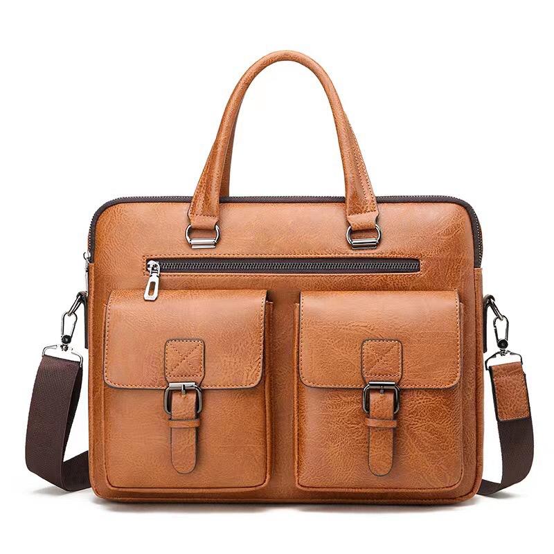 Document transportation friendly Double pockets laptop bags