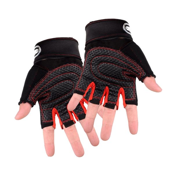 1 Pair Fitness Gloves Breathable Weight Lifting Sports Equipment Dumbbell Extended Wrist Gloves for Men Women - Image 2