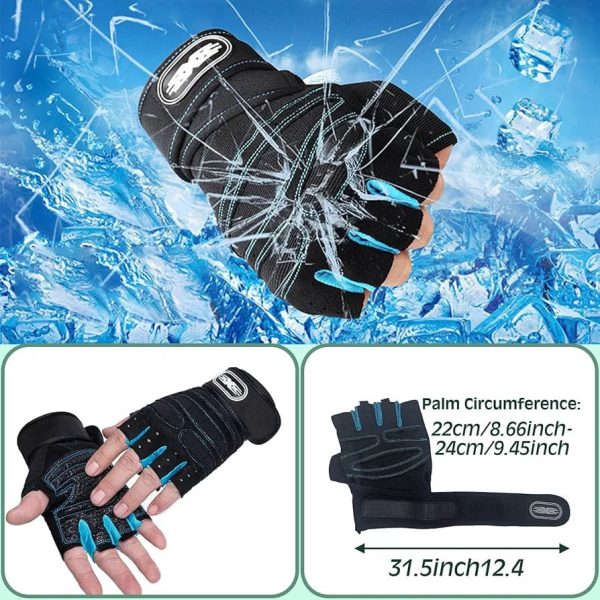 1 Pair Fitness Gloves Breathable Weight Lifting Sports Equipment Dumbbell Extended Wrist Gloves for Men Women - Image 7