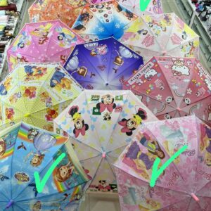 Kids cartoon themed umbrellas