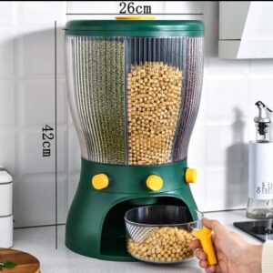 Partitioned rotation cereal dispenser