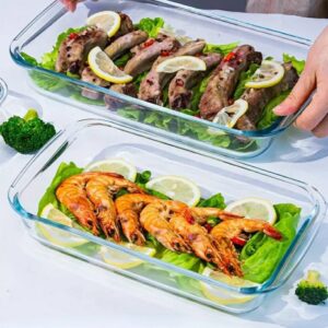 Set of 2 Signature Glass Baking Pans