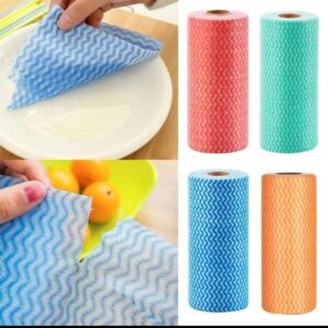 Coloured reusable kitchen towels