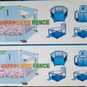 Games fence with balls