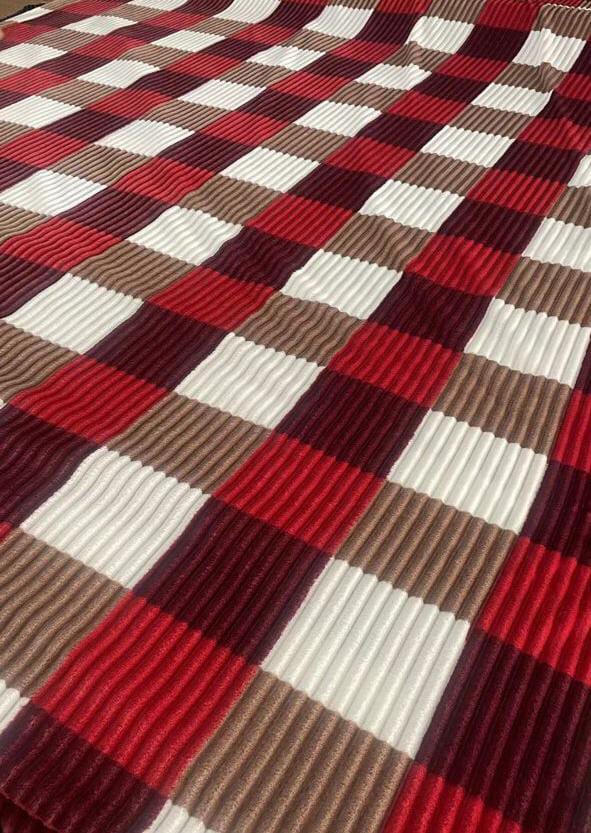 6*6 Warm,Soft Multicolor Velvet Fleece Throw Blanket - Image 2