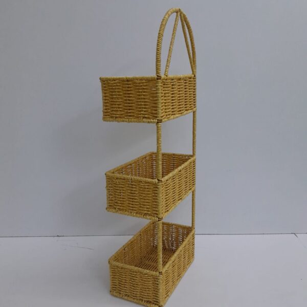 3 layered WEAVING GEL SHELVE ORGANISER// KITCHEN SPICE ARRANGEMENT CADDY - Image 2
