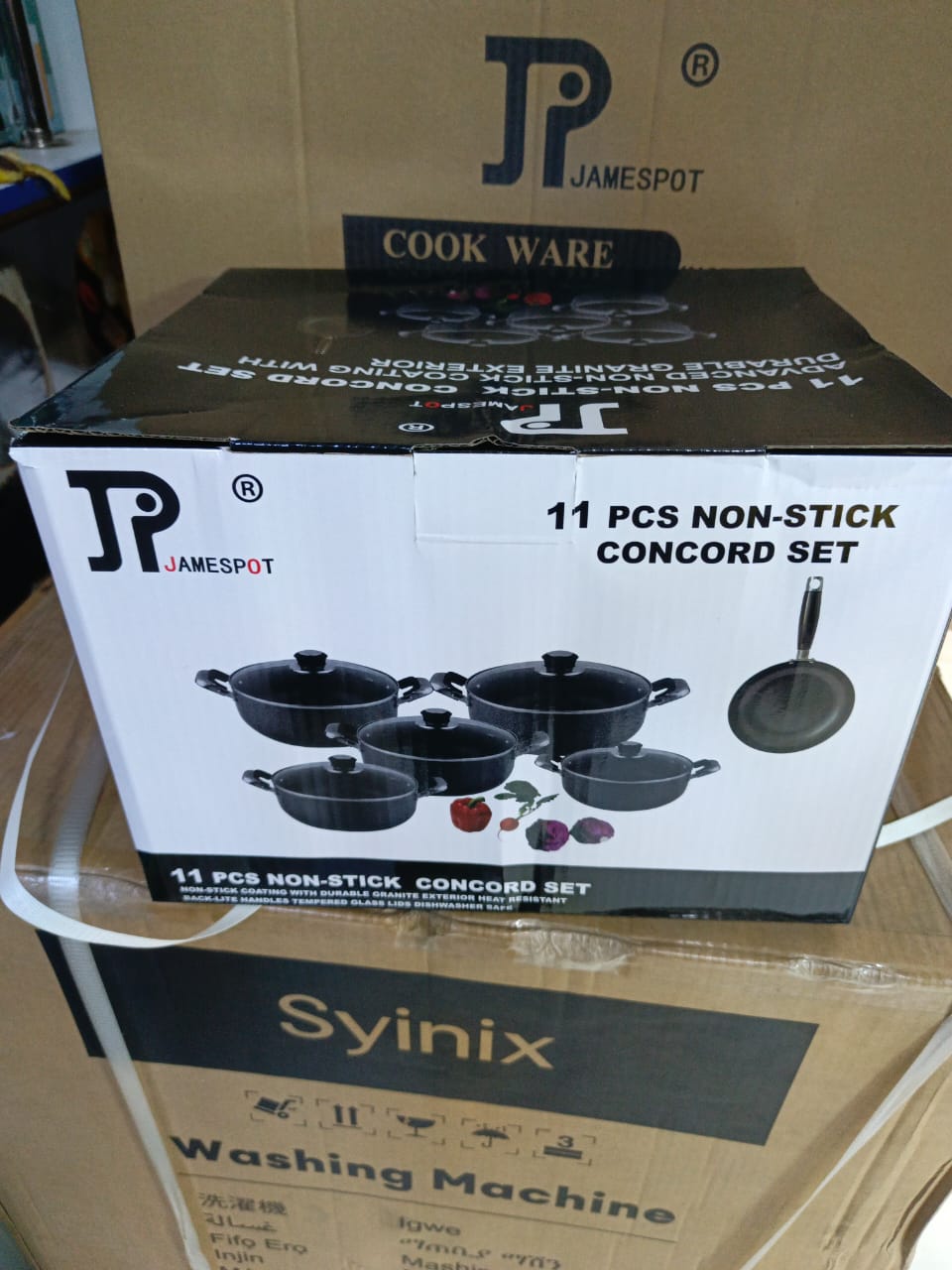 11 pieces Jp non stick cookware set
