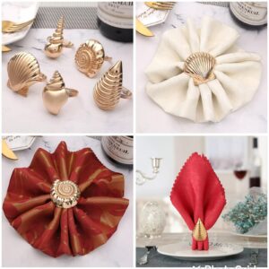 Sea shell theme table napkin holder 6pcs