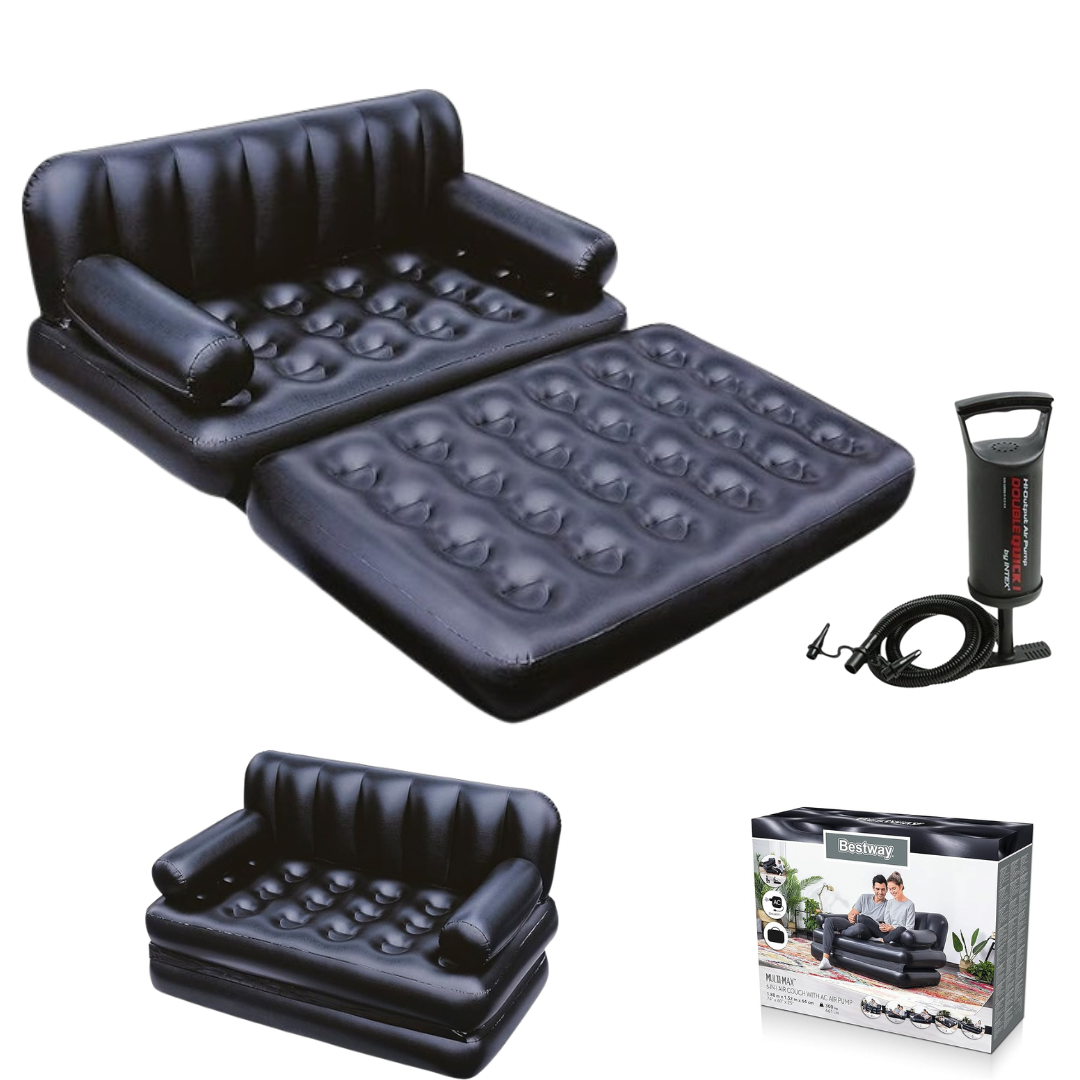 5in1 Inflatable Multifunction Sofa / Bed + Intex Manual Pump