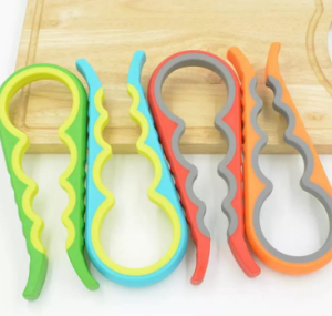 4 In 1 Jar Lid Opener, Easy Grip Bottle Opener