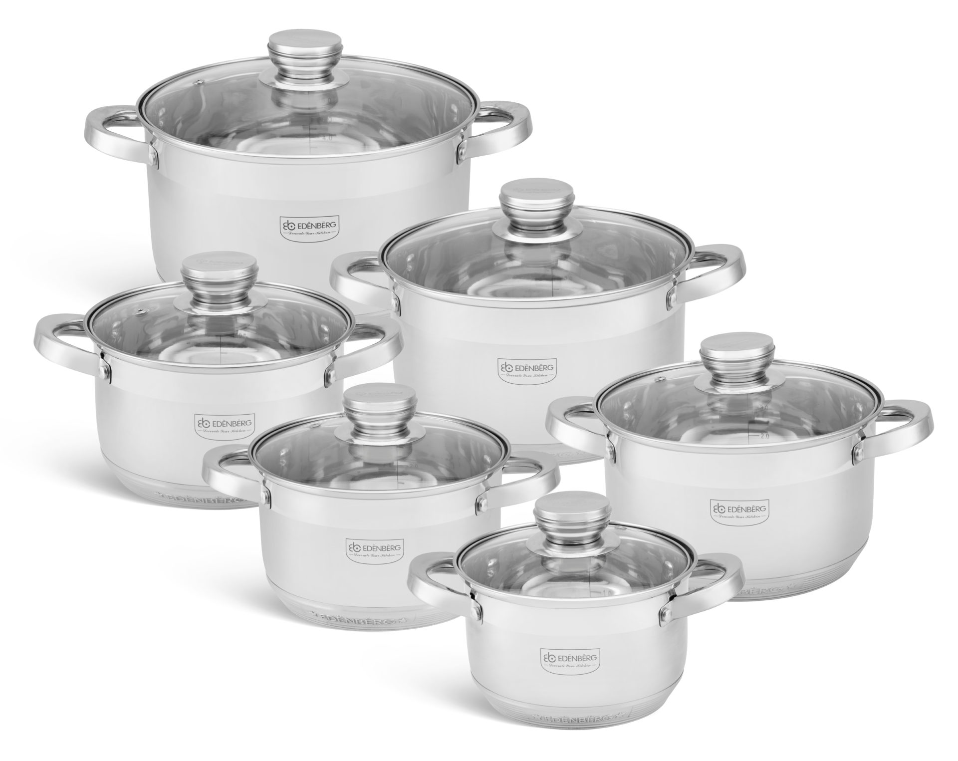 Edenberge 12 pcs Cookware Set EB-4011 - Image 3
