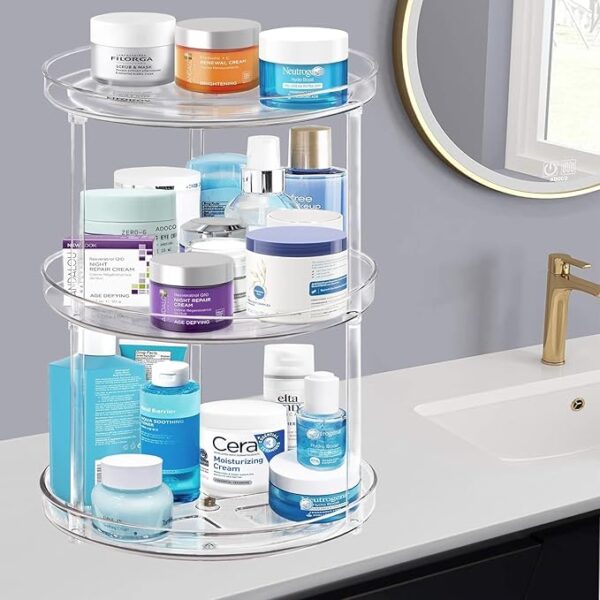 3 Tier Lazy Susan Organizer Rack - Image 3