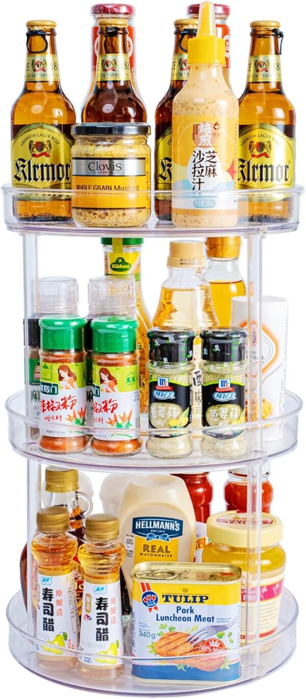 3 Tier Lazy Susan Organizer Rack