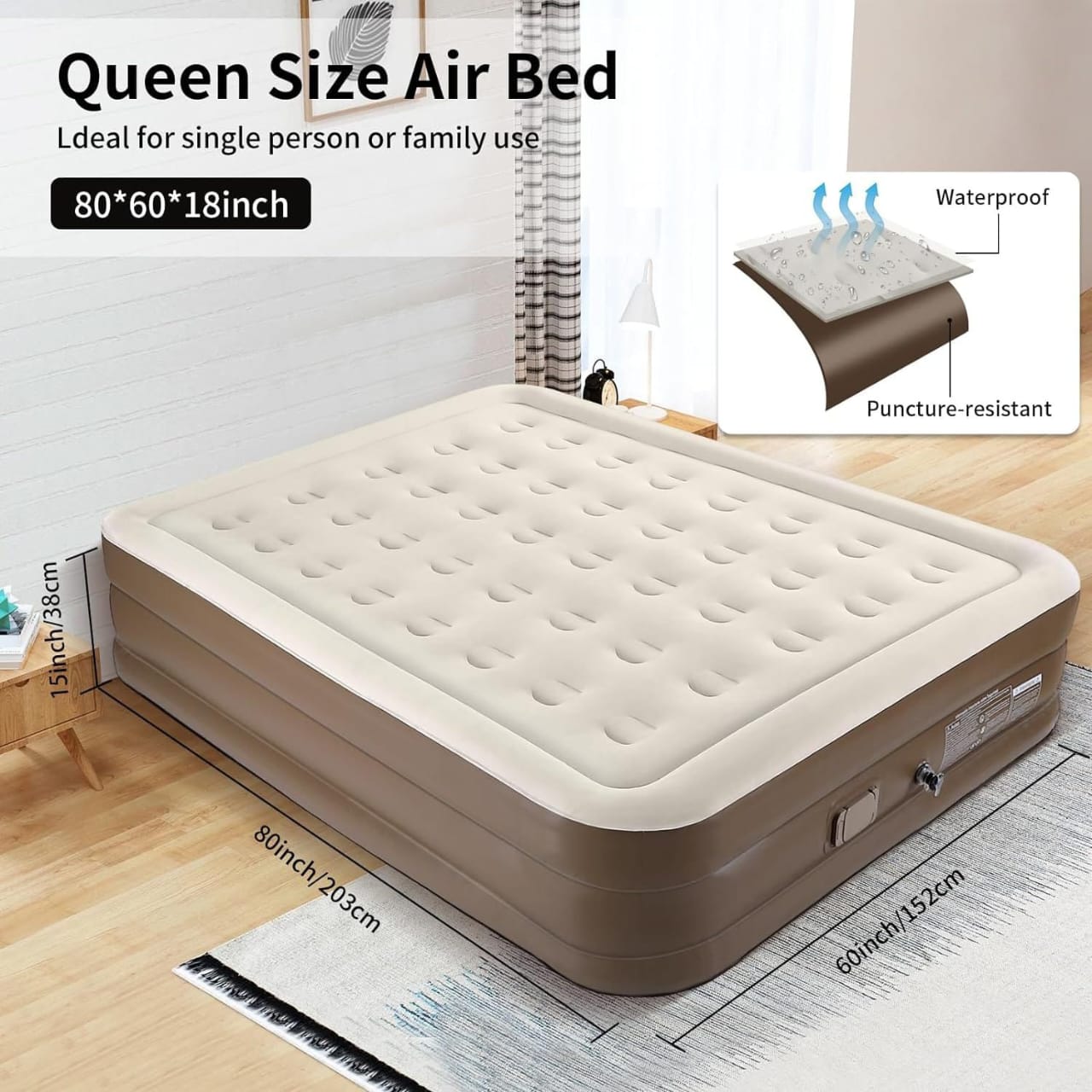 Queen Size Air Bed 5*6