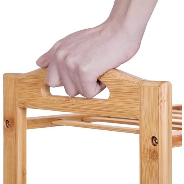 4-Tier Bamboo Rack / Shoe Rack / Bathroom Rack - Image 3