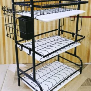 3layer heavy dishrack black
