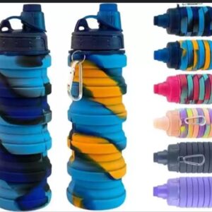 Expandable silicone water bottle