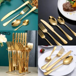 Gold cutlery set