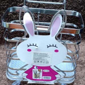 Metallic spoon holder