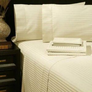 Satin stripped bedsheets