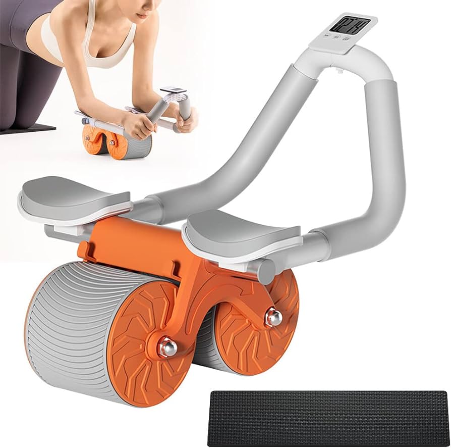 Automatic Rebound Abdominal Wheel, Ab Roller with Elbow Support for Core Workout